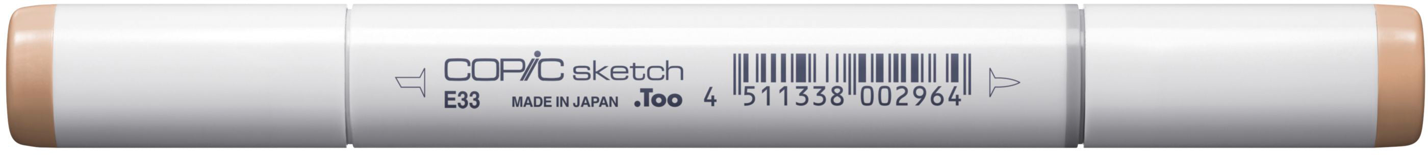 Copic Sketch Brush Pen, Doppelspitze – Pinsel + Keilspitze, alkoholbasiert, Sand