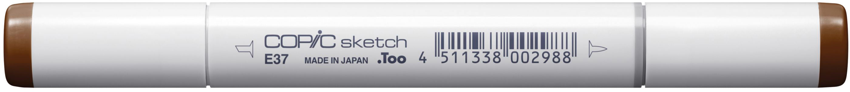 Copic Sketch Pinselstift – Doppelspitze, Pinsel + Medium Broad, Sepia, für Copic Airbrush-System