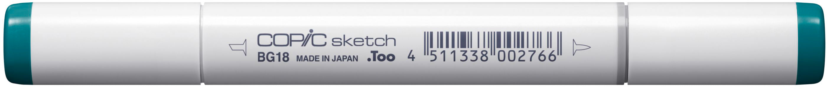 Copic Sketch Pinselstift, Doppelspitze – Kombi, alkoholbasiert, BG18 Teal Blue