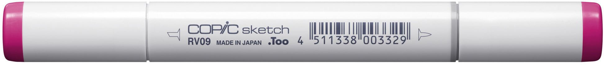 Copic Sketch Brush Pen – Doppelspitze, Pinselspitze + Breitspitze, alkoholbasiert, Fuchsia