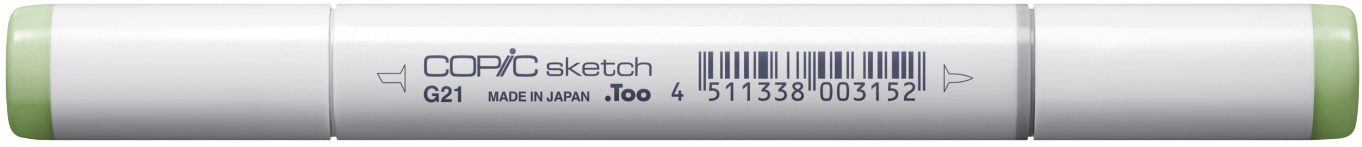 Copic Sketch Pinselstift, Doppelspitze – Kombi, alkoholbasiert, G21 Limettengrün