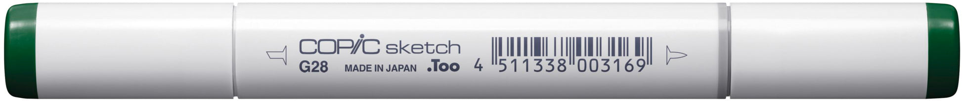 Copic Sketch Permanentmarker – Doppeltspitze (Pinselspitze & Medium Broad) – G28 Ocean Green