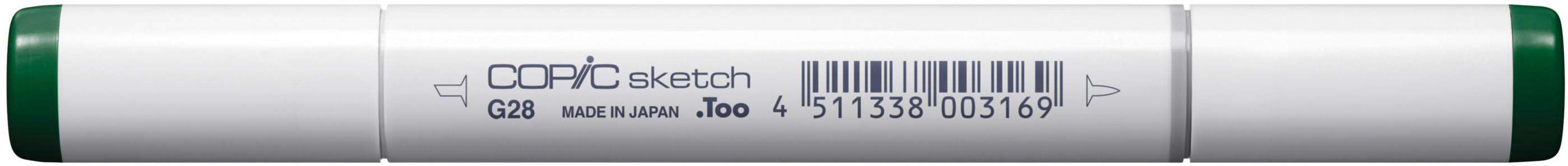 Copic Sketch Permanentmarker – Doppeltspitze (Pinselspitze & Medium Broad) – G28 Ocean Green