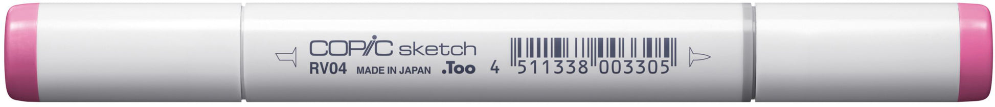 Copic Sketch Brush Pen, Doppelspitze – Kombi (Pinsel + Medium Broad), alkoholbasiert, RV04 Shock Pink