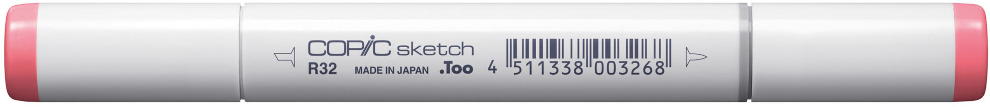 Copic Sketch Pinselstift, Doppelspitze – Pinselspitze + Breitspitze, alkoholbasiert, R32 Pfirsich