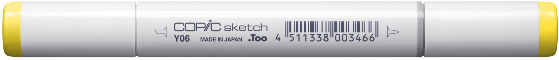 Copic Sketch Brush Pen, Doppelspitze – Pinselspitze + Medium Broad, alkoholbasiert, Gelb (Y06)