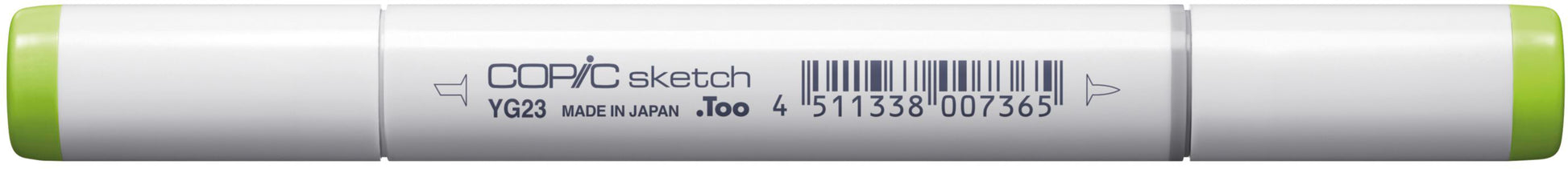 Copic Sketch Brush Pen, Doppelspitze – Pinselspitze, Medium Broad, Alkoholbasiert, New Leaf (YG23)