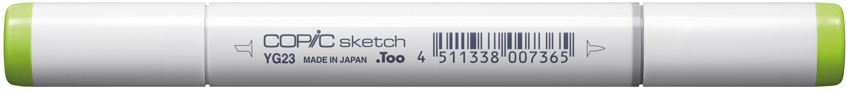 Copic Sketch Brush Pen, Doppelspitze – Pinselspitze, Medium Broad, Alkoholbasiert, New Leaf (YG23)
