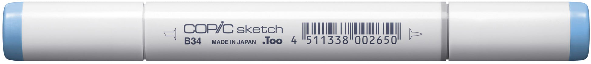 Copic Sketch Brush Pen, Doppelspitze – Pinsel + Medium Broad, alkoholbasiert, Manganblau