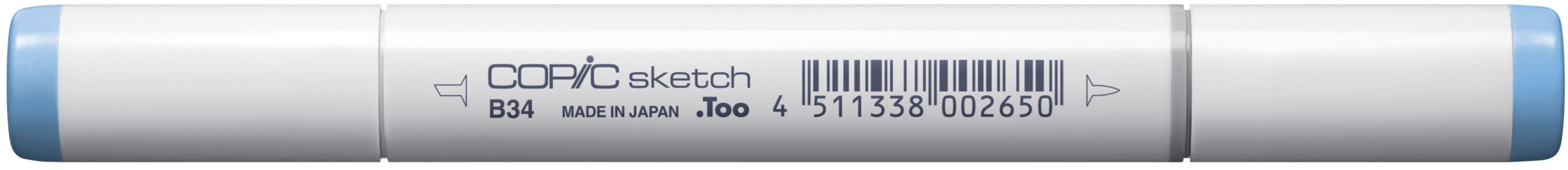Copic Sketch Brush Pen, Doppelspitze – Pinsel + Medium Broad, alkoholbasiert, Manganblau