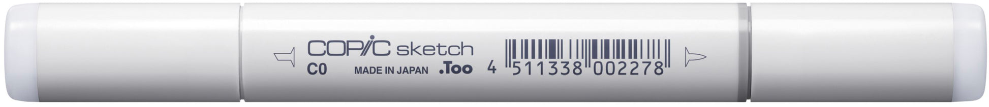 Copic Sketch Permanentmarker – Doppeltspitze (Pinselspitze / Medium Broad) – Cool Grey C0, nachfüllbar