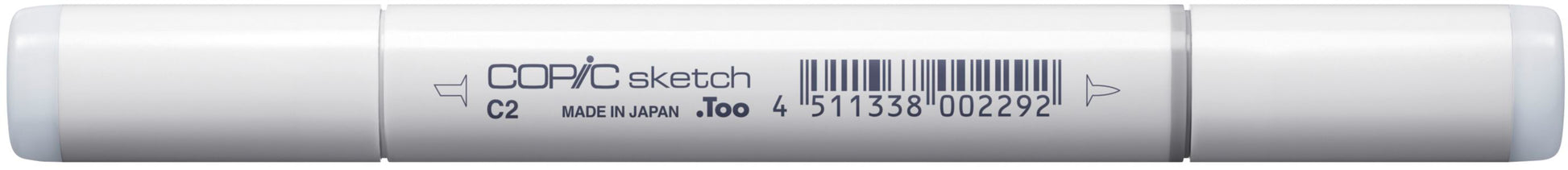 Copic Sketch Permanentmarker – Doppeltspitze (Pinselspitze & Medium Broad) – C-2 Cool Grey Nr.2