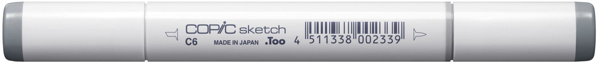 Copic Sketch Pinselstift, Doppelspitze – Kombi, alkoholbasiert, Cool Grey Nr. 6