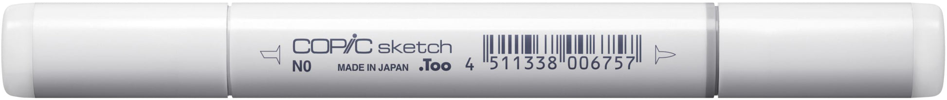 Copic Sketch Pinselstift, Doppelspitze – Kombi (Pinsel + Keil), alkoholbasiert, neutralgrau N0
