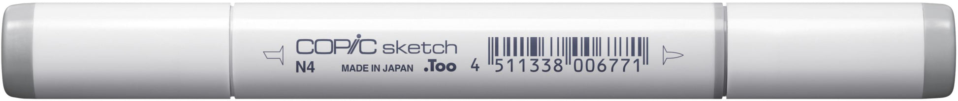 Copic Sketch Pinselstift, Doppelspitze – Kombi, alkoholbasiert, neutralgrau N4