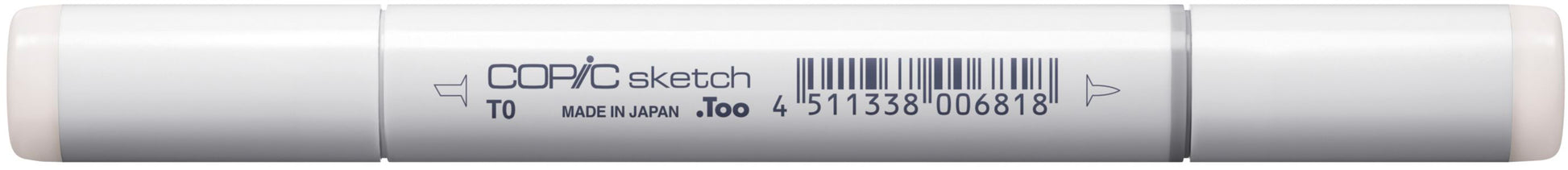 Copic Sketch Pinselstift, Doppelspitze – alkoholbasiert, Toner Grau Nr.0