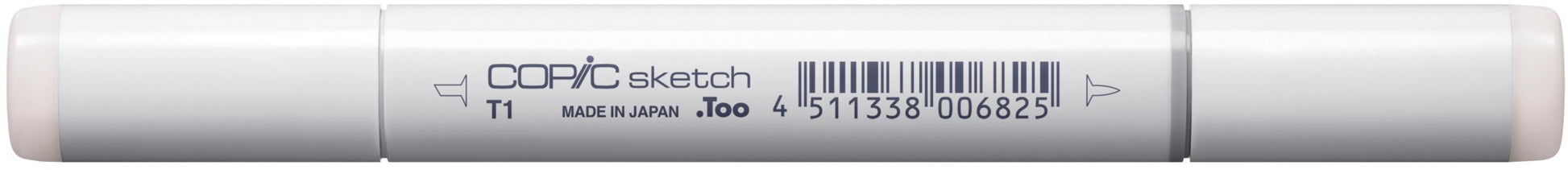 Copic Sketch Pinselstift, Doppelspitze – Pinsel + Medium Broad, alkoholbasiert, Toner Grau T-1
