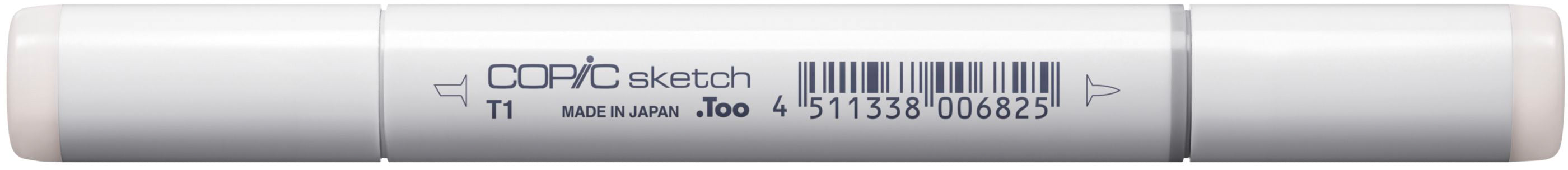 Copic Sketch Pinselstift, Doppelspitze – Pinsel + Medium Broad, alkoholbasiert, Toner Grau T-1