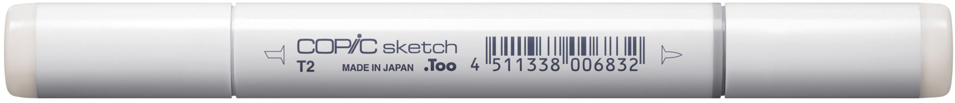 Copic Sketch Pinselstift, Doppelspitze – Pinselspitze + Medium Broad, alkoholbasiert, Toner Grau Nr. 2