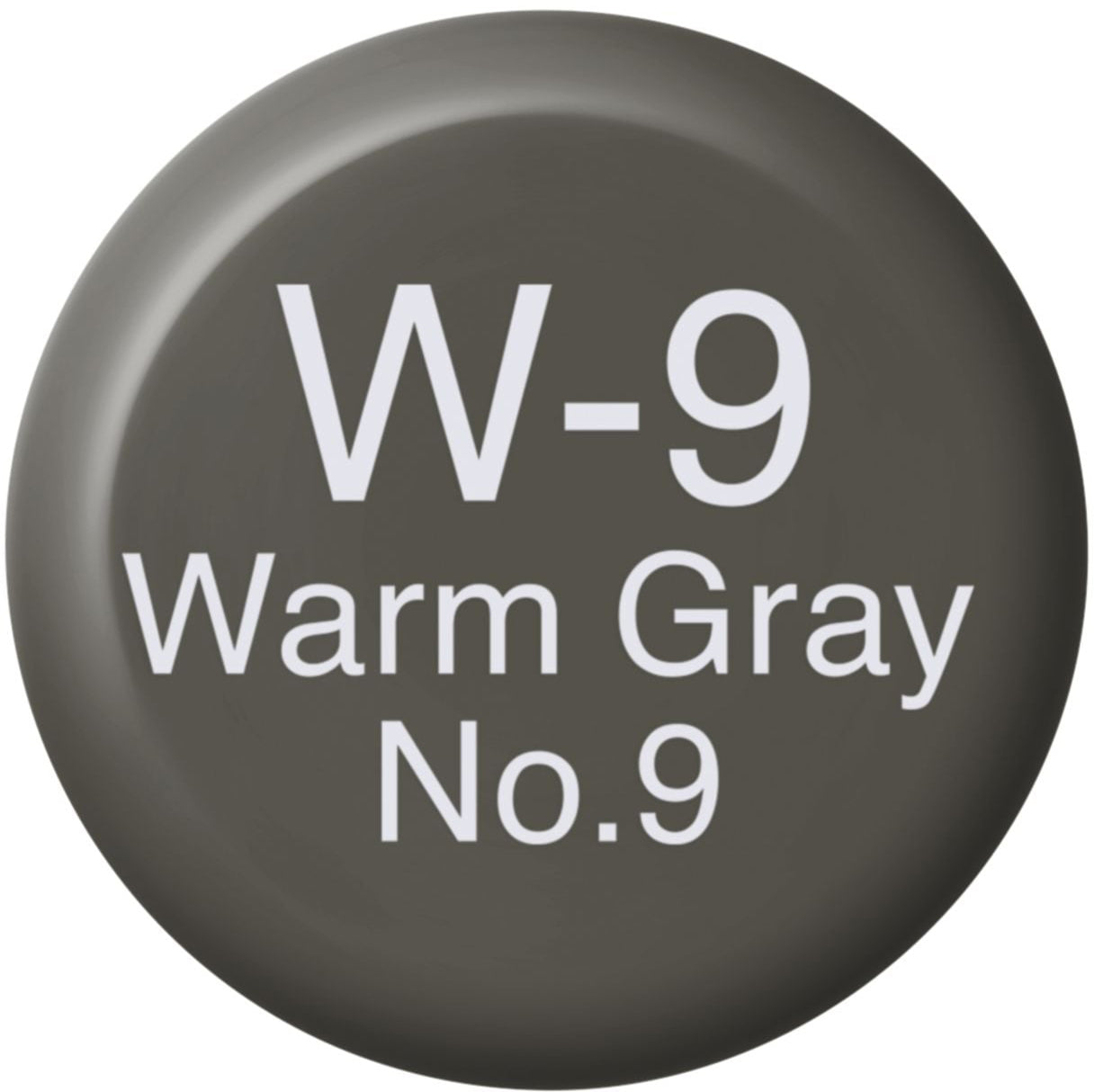 Copic W-9 Tintenglas – Warm Grey Nr. 9, 12 ml, für Copic Classic, Copic Sketch, Copic Ciao und andere