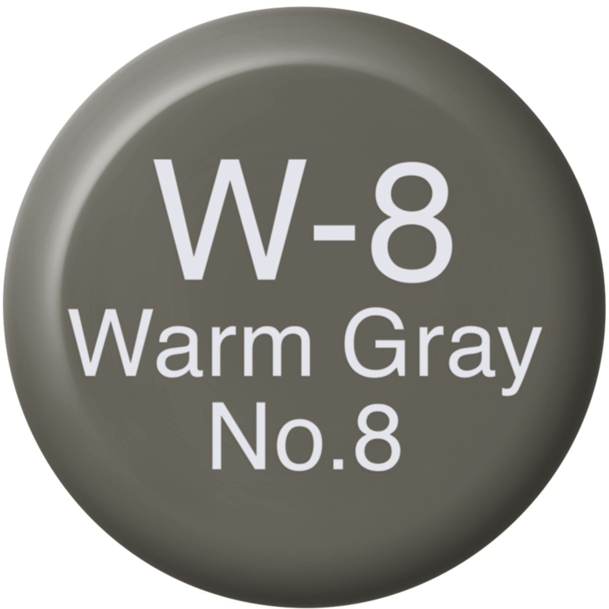 Copic Nachfüllflasche W-8 Tinte – Warmes Grau Nr. 8, 12 ml, für Copic Classic, Copic Sketch, Copic Ciao und andere
