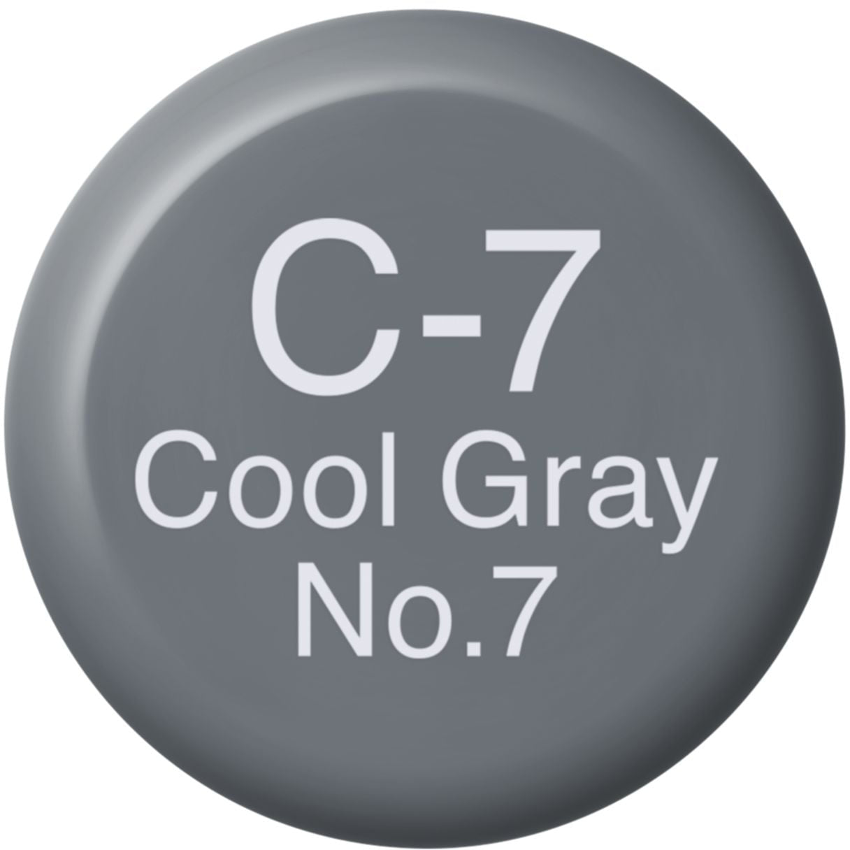 Copic Tinten-Nachfüllung Tinte – Cool Grey Nr. 7 (C-7) – 12 ml – für Copic Marker (Classic, Sketch, Ciao, Wide)
