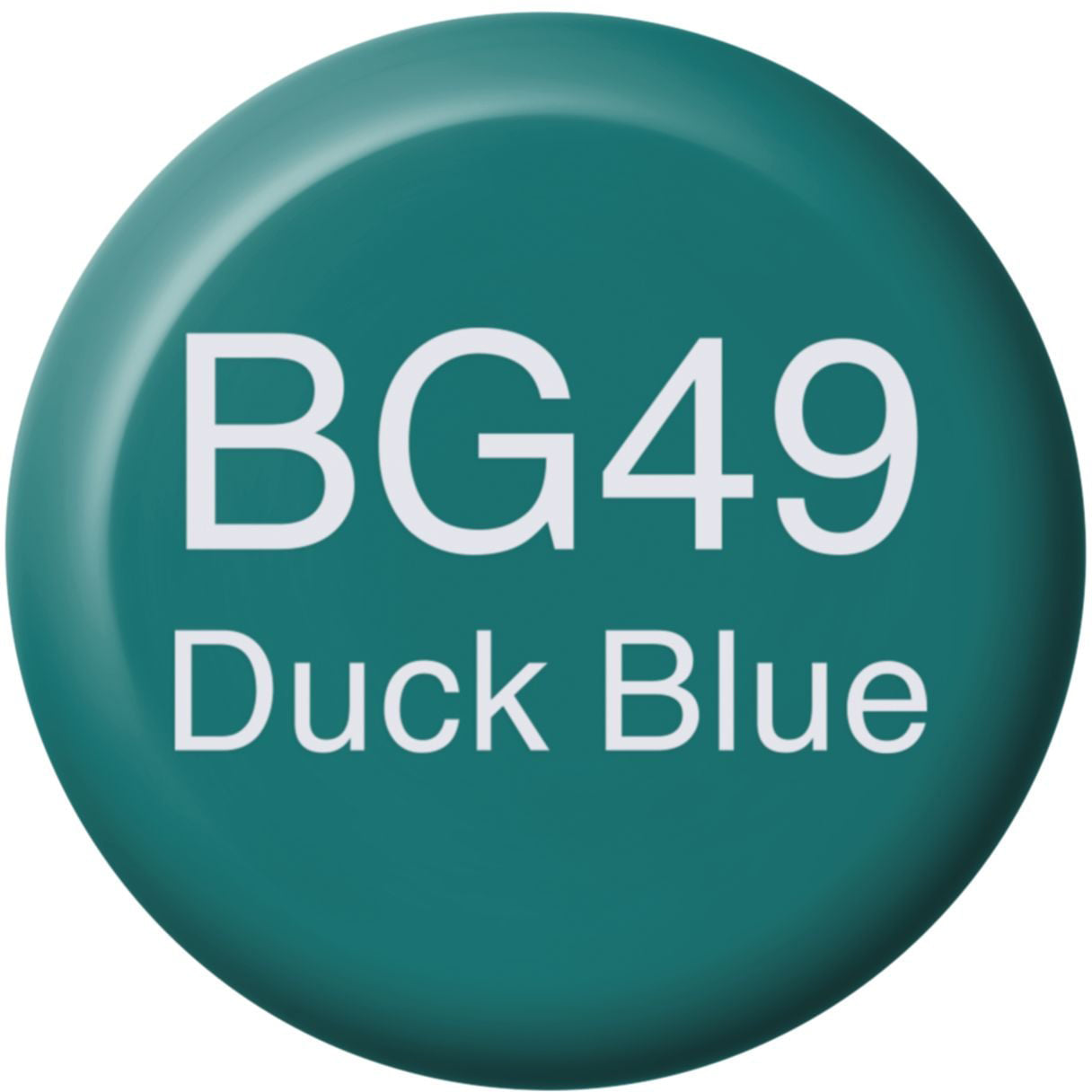 Copic Tinten-Nachfüllung 21076221 BG49 Tintenglas – Duck Blue, 12 ml