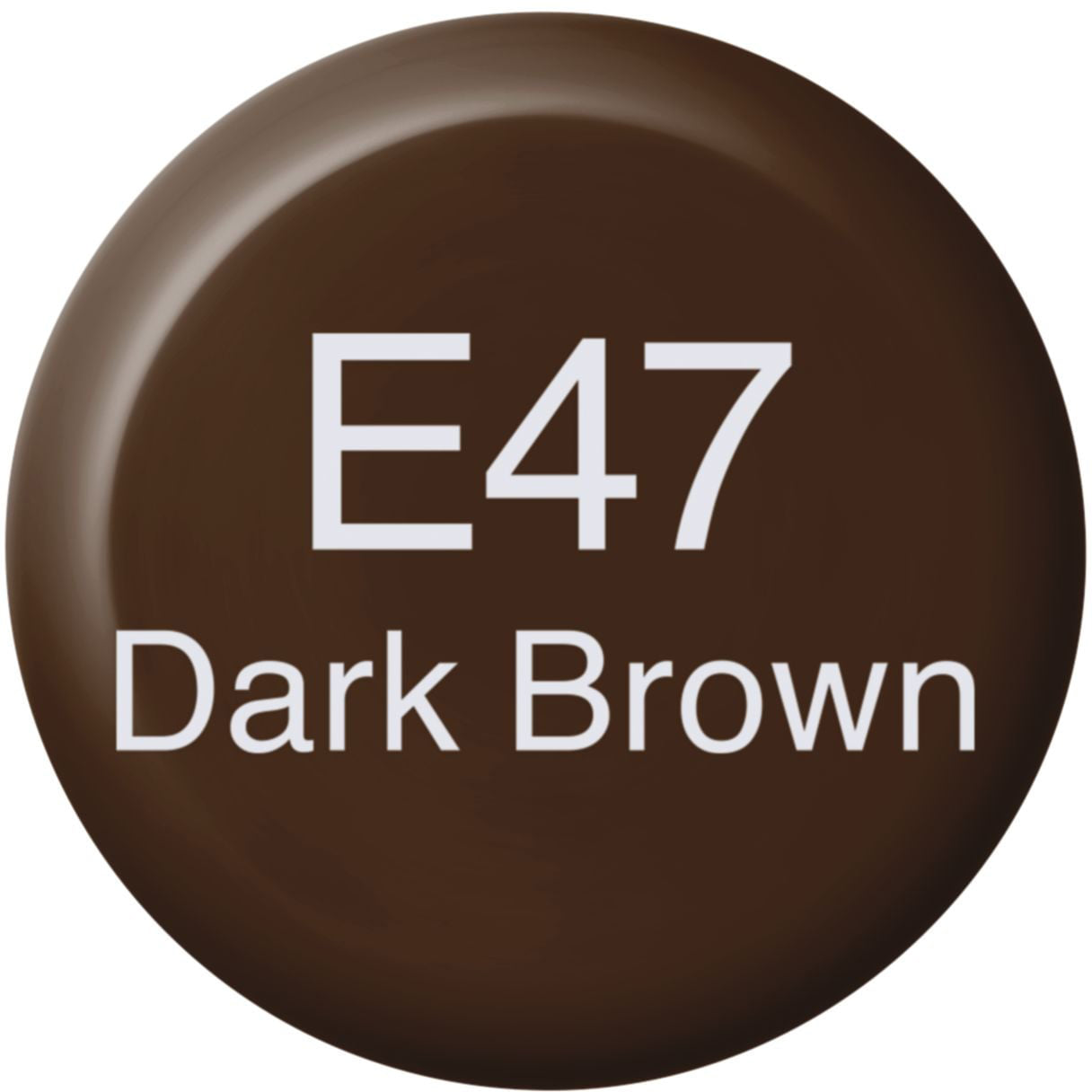 Copic E47 Tintenglas – Dunkelbraun, 12 ml, für Copic Classic, Copic Sketch, Copic Ciao und andere