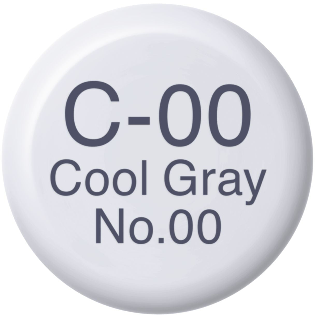 Copic C-00 Tintenglas – Cool Grey Nr. 00, 12 ml, für Copic Classic, Copic Sketch, Copic Ciao und andere
