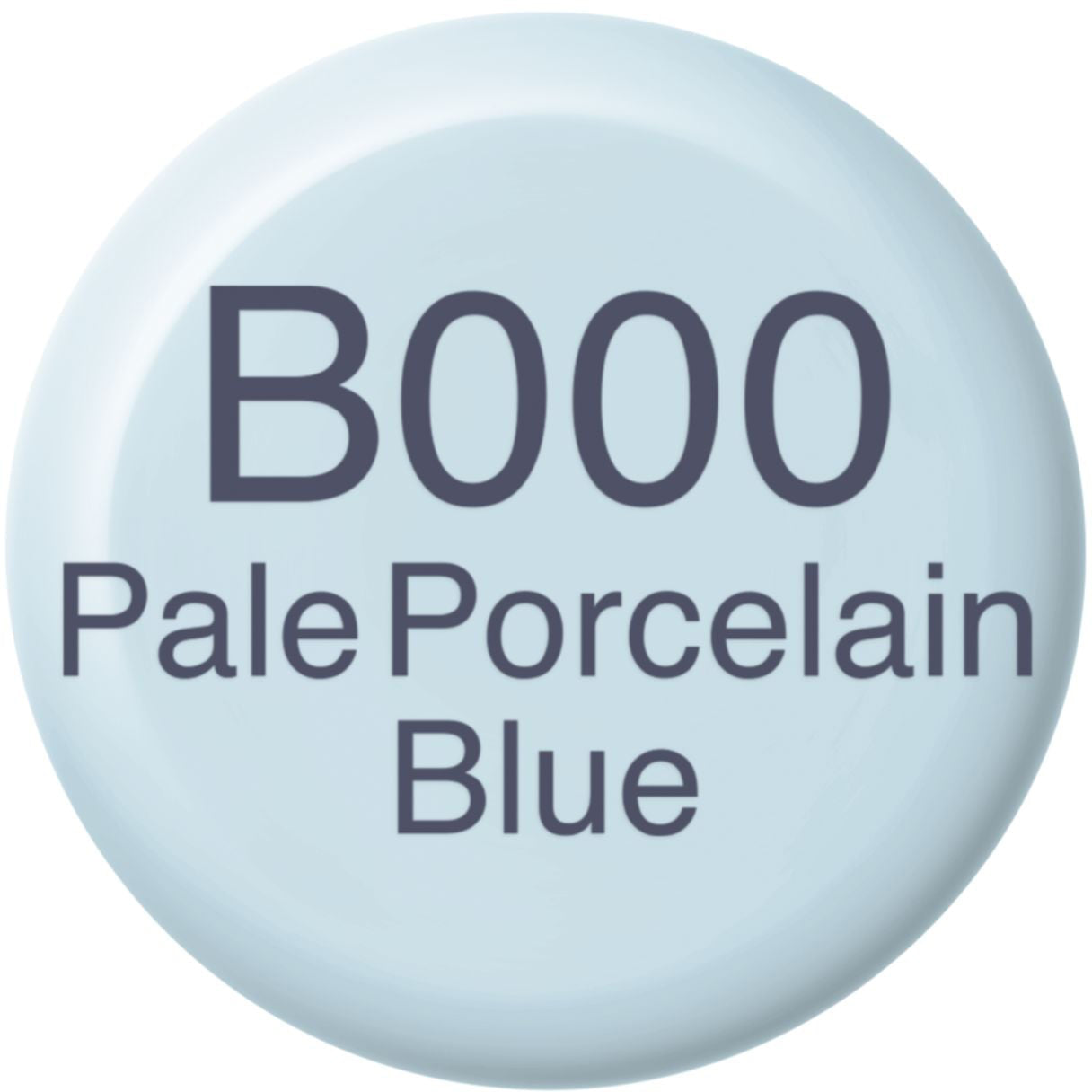 Copic B-000 Tintenglas – Blass Porzellanblau, 12 ml, für Copic Classic, Copic Sketch, Copic Ciao und andere
