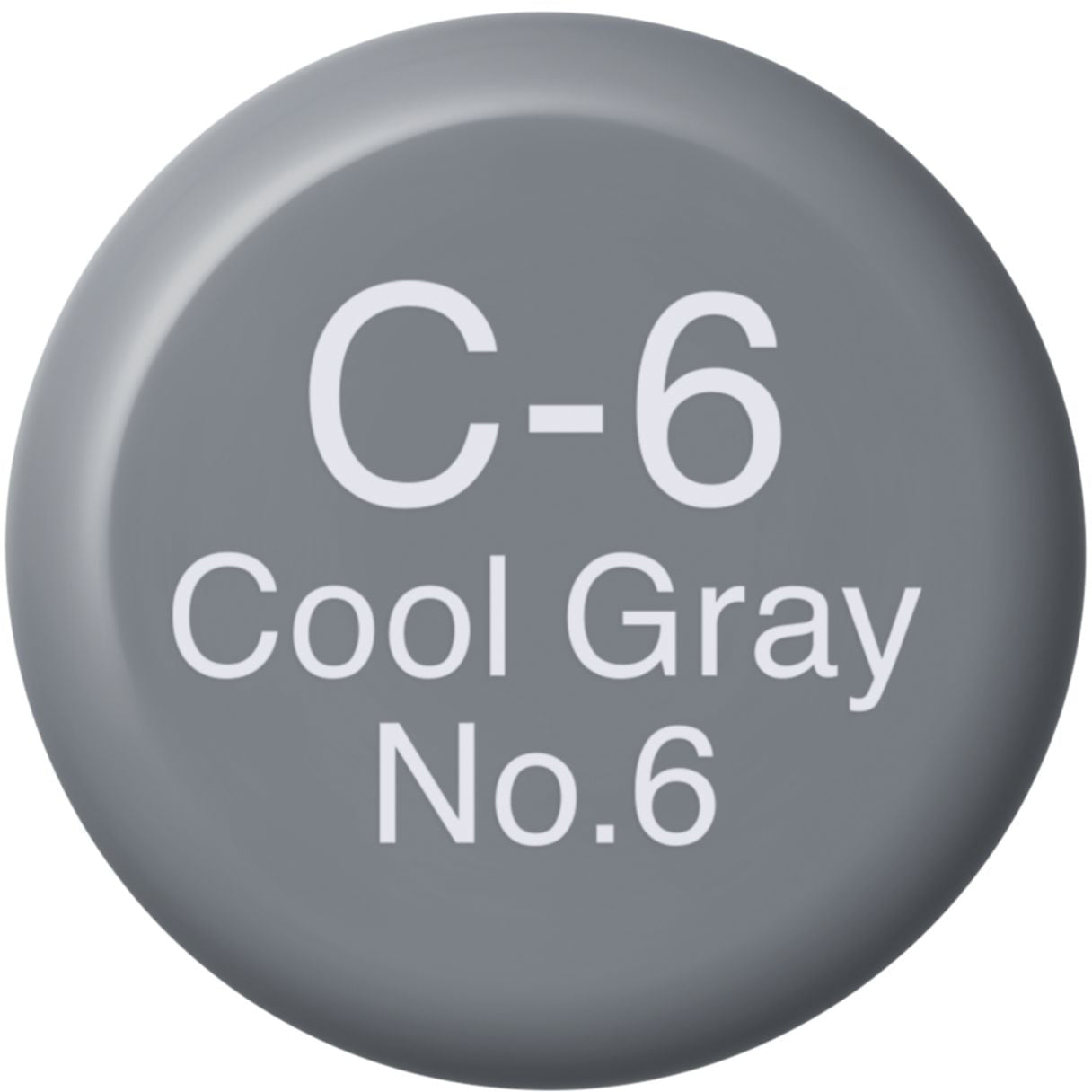 Copic Tinte C-6 Tintenglas – Cool Grey Nr. 6, 12 ml, für Copic Classic, Copic Sketch, Copic Ciao und andere
