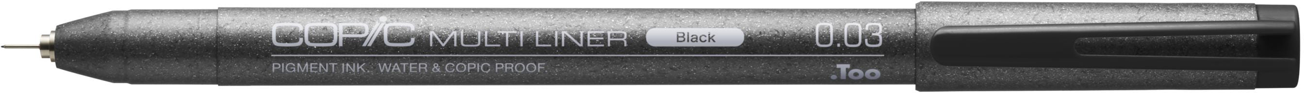 Copic Multiliner Fineliner – 0,03 mm, schwarz, wasserfest