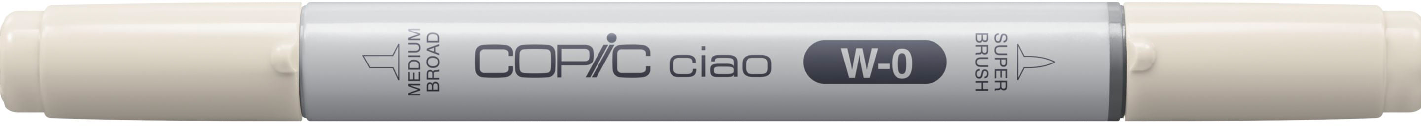 Copic Ciao Pinselstift, Doppelspitze – Kombi, alkoholbasiert, warmes Grau W0