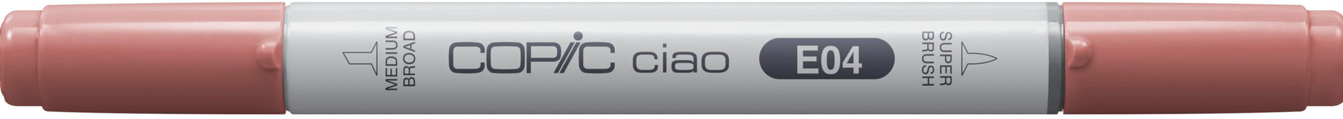 Copic Ciao Brush Pen, Doppelspitze – Pinselspitze + Rundspitze, alkoholbasiert, E04 Lipstick Natural