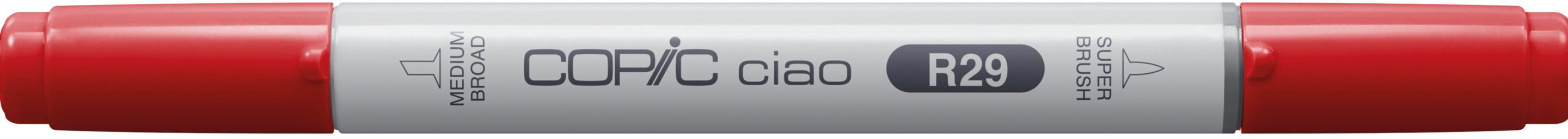 Copic Ciao Brush Pen, Doppelspitze – Pinsel + mittelbreite Spitze, alkoholbasiert, R29 Lippenstiftrot
