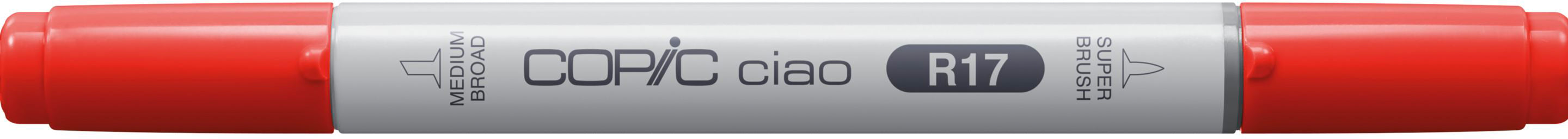 Copic Ciao Pinselstift, Doppelspitze – Kombi (Pinsel + Mittlere Spitze), alkoholbasiert, Lippenstift Orange