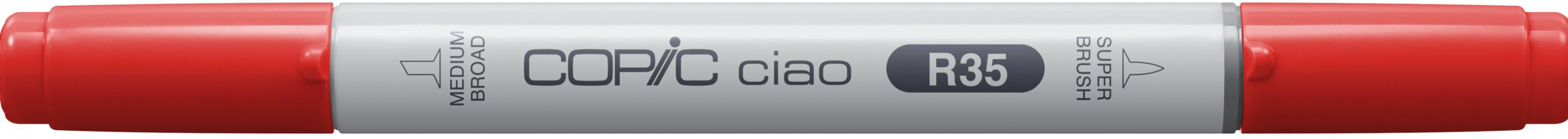 Copic Ciao Brush Pen – Doppelspitze, Pinsel + Mittelspitze, alkoholbasiert, Koralle (R35)