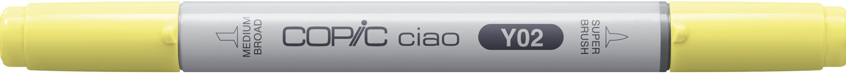 Copic Ciao Brush Pen, Doppelspitze – Pinsel + mittelbreite Spitze, alkoholbasiert, Canary Yellow