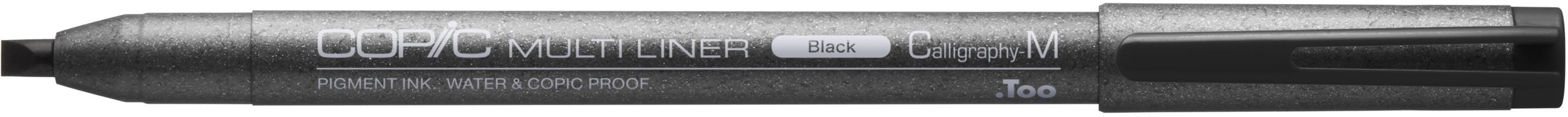 Copic Multiliner Faserschreiber – Kalligrafiespitze, 3 mm, Schwarz, Pigmentiert, Wasserfest