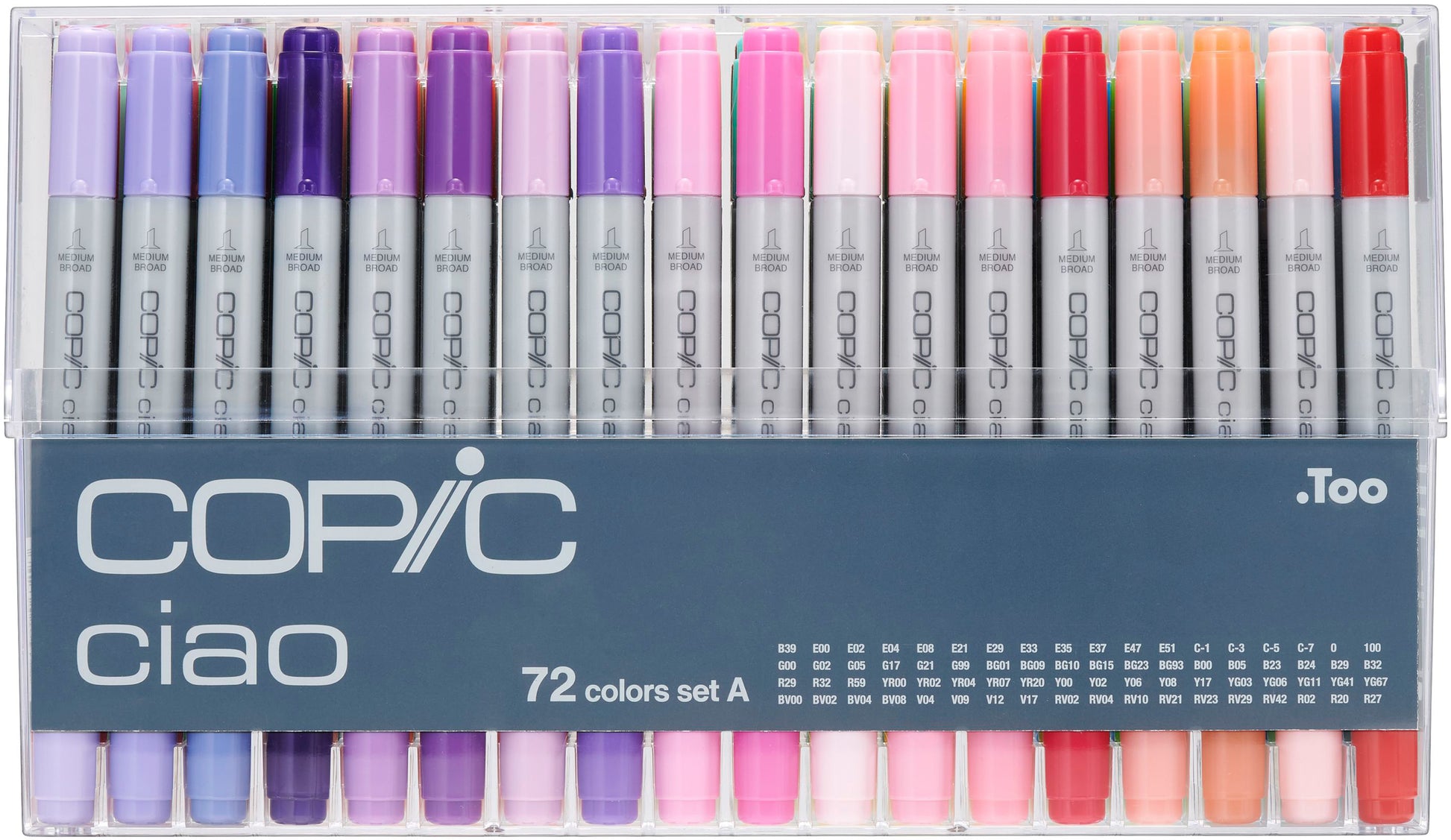 Copic Ciao Marker – Alkoholbasiert, 72 Farben