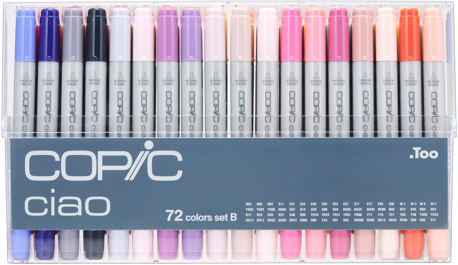 Copic ciao Marker – mehrfarbig – 72er-Set, nachfüllbar