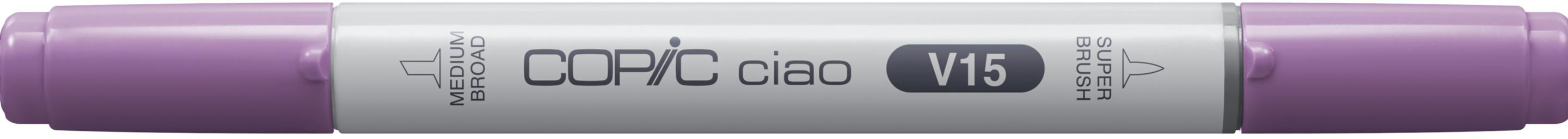 Copic Ciao Brush Pen, Doppelspitze – Pinsel + Rundspitze, alkoholbasiert, Mallow