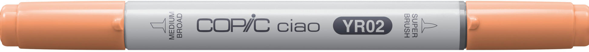 Copic Ciao Brush Pen, Doppelspitze – Pinsel + Rundspitze, alkoholbasiert, hellorange (YR02)