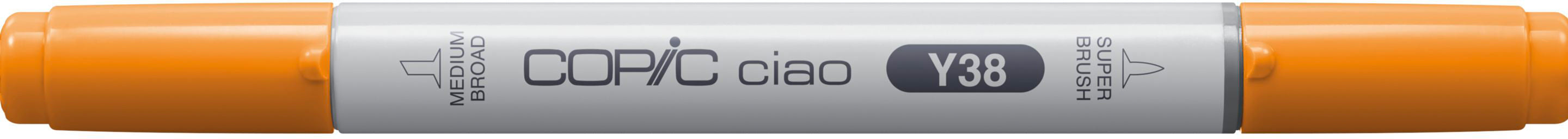 Copic Ciao Brush Pen, Doppelspitze – Pinsel + mittelbreite Spitze, alkoholbasiert, Y38 Honey