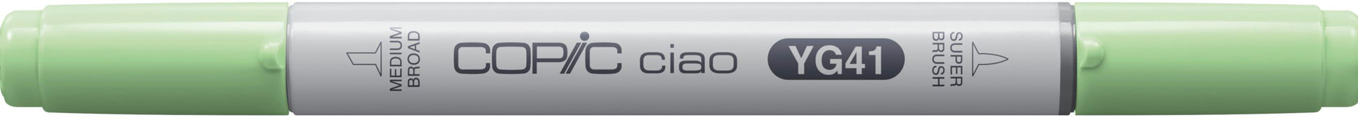Copic Ciao Brush Pen – Doppelspitze, Pinsel + mittelbreite Spitze, alkoholbasiert, YG41 Pale Cobalt Green