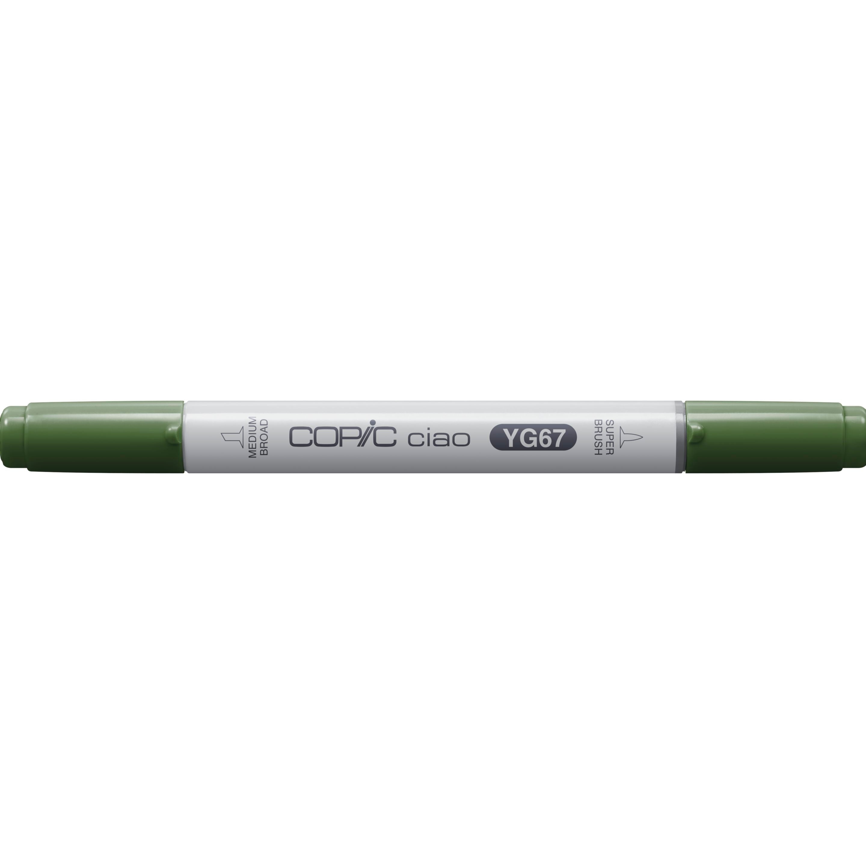 Copic Ciao Pinselstift, Doppelspitze – Kombi, alkoholbasiert, YG67 Moss