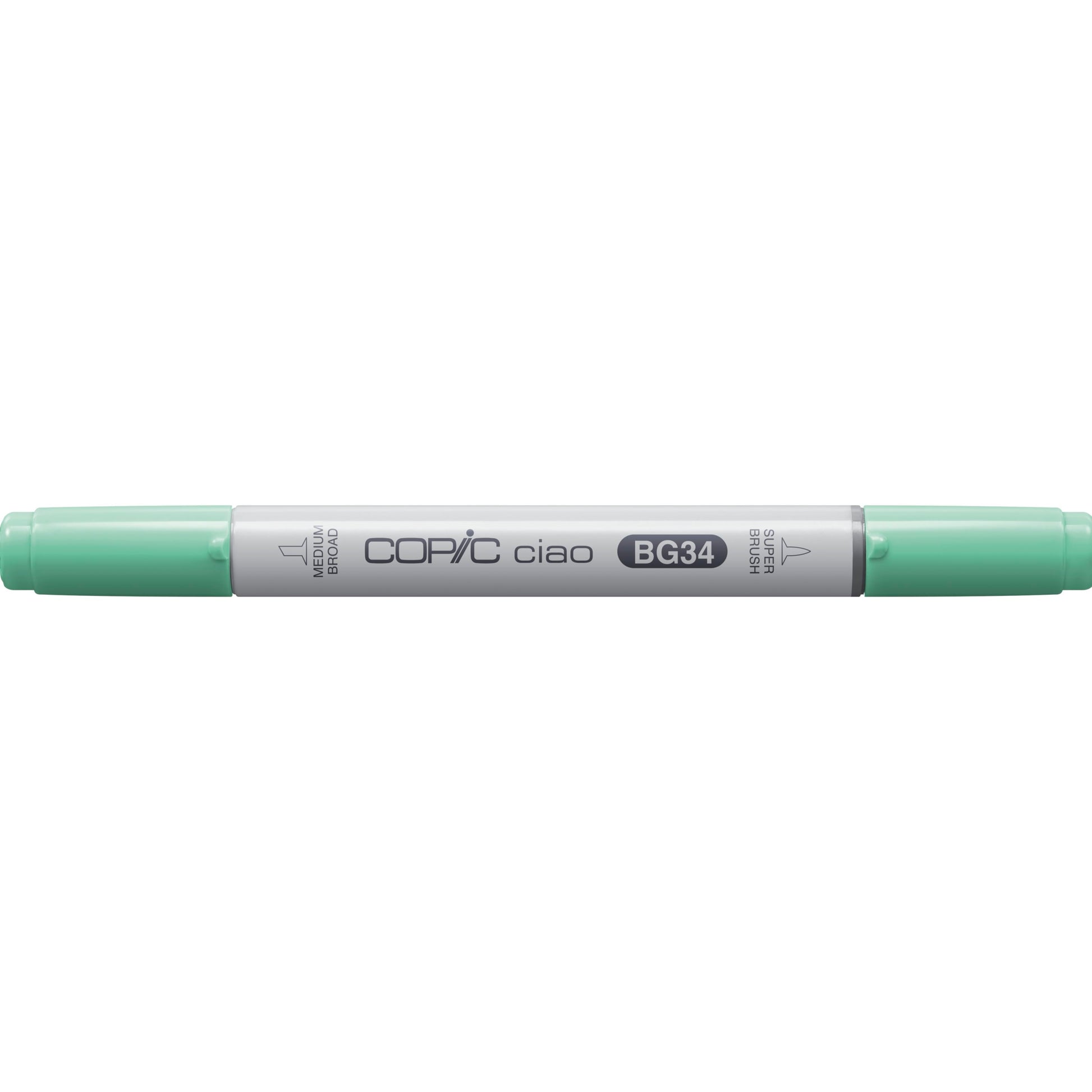 Copic Ciao BG34 Permanentmarker – Doppeltspitze (mittel, Pinselspitze) – horizon grün