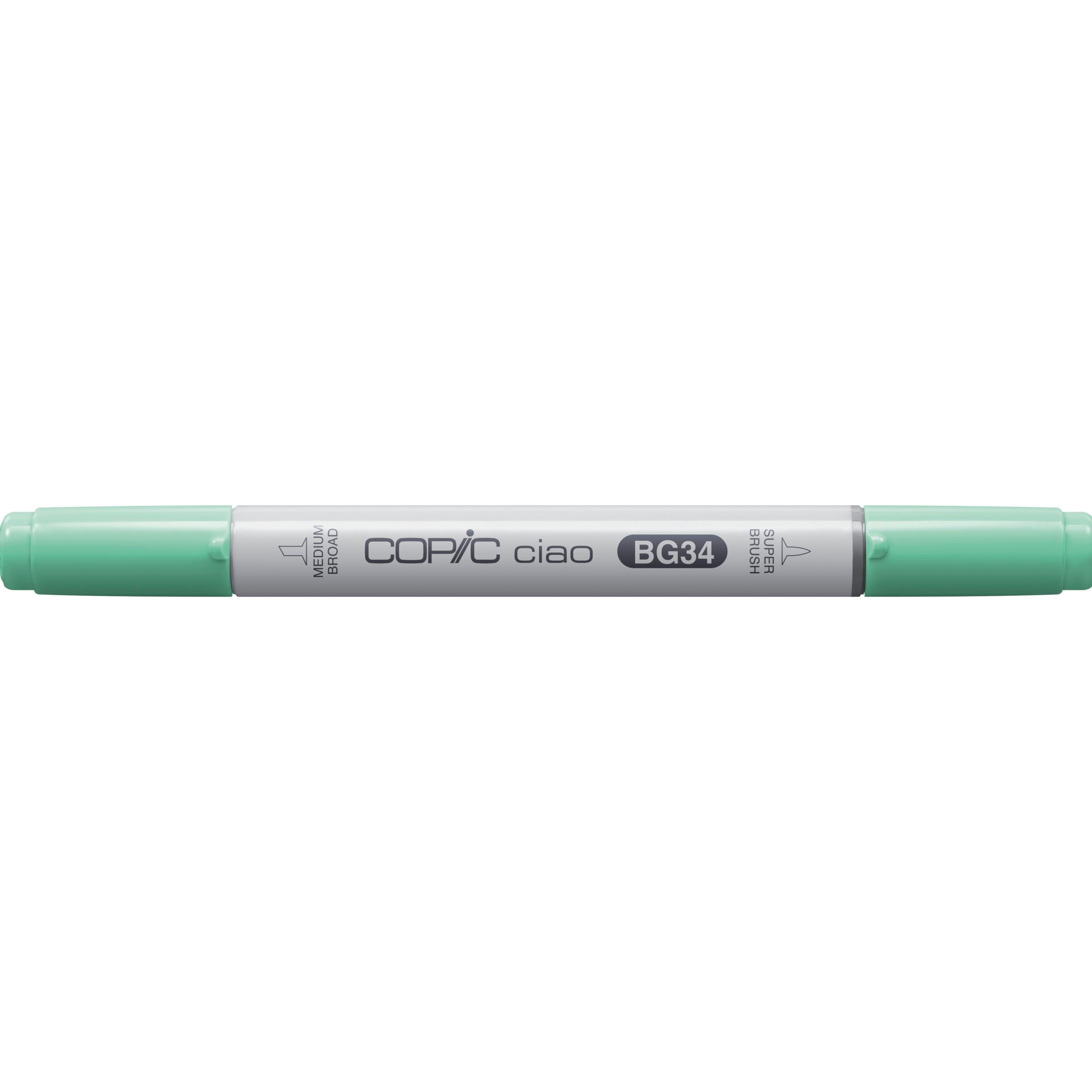 Copic Ciao BG34 Permanentmarker – Doppeltspitze (mittel, Pinselspitze) – horizon grün