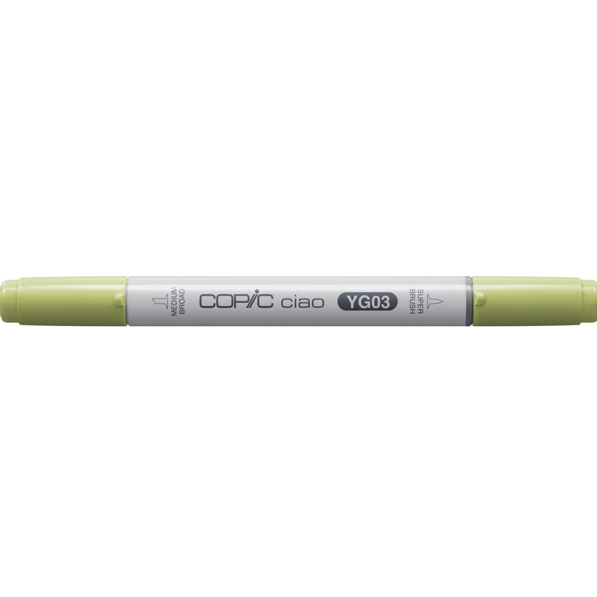 Copic Ciao Brush Pen, Doppelspitze – Kombi, alkoholbasiert, gelbgrün