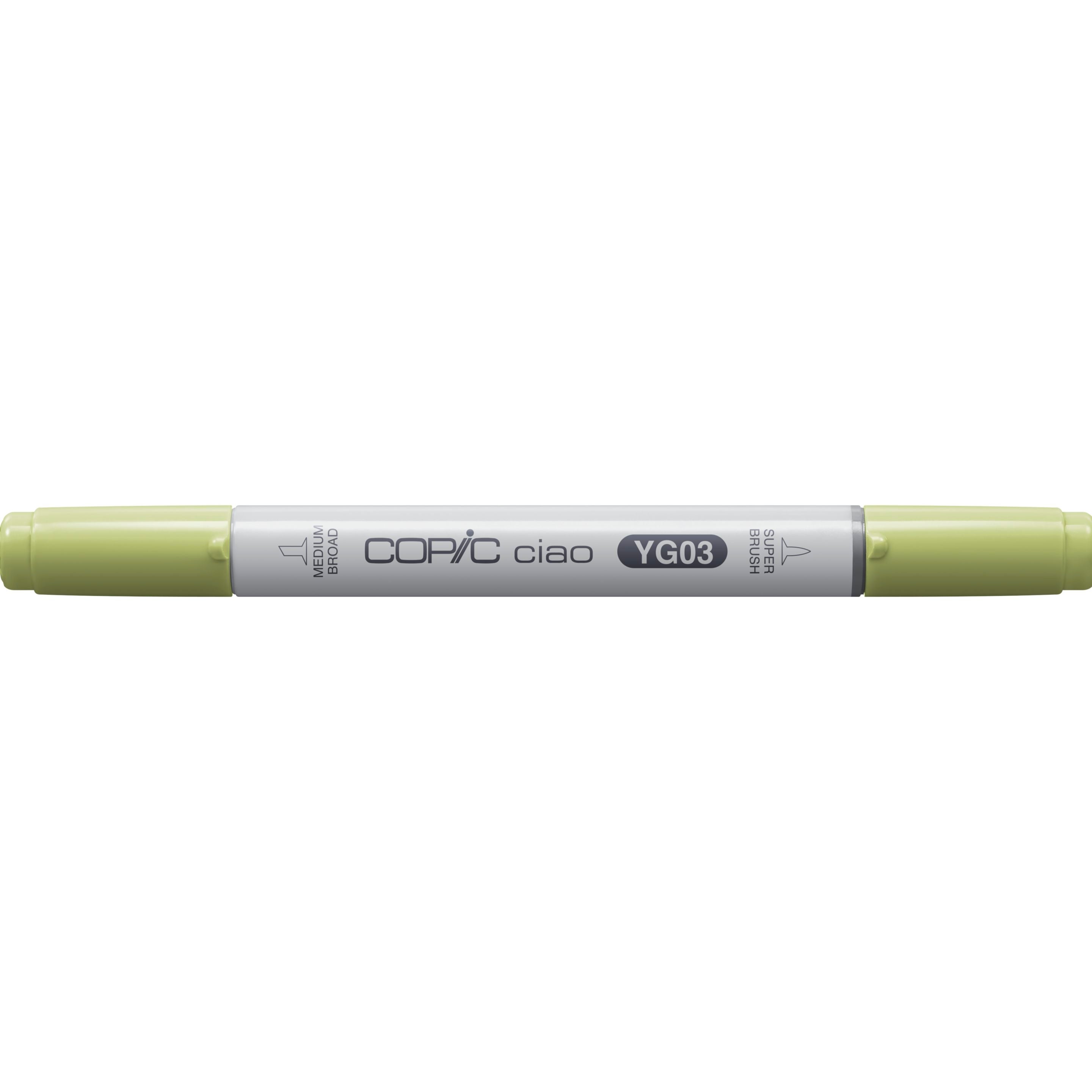 Copic Ciao Brush Pen, Doppelspitze – Kombi, alkoholbasiert, gelbgrün